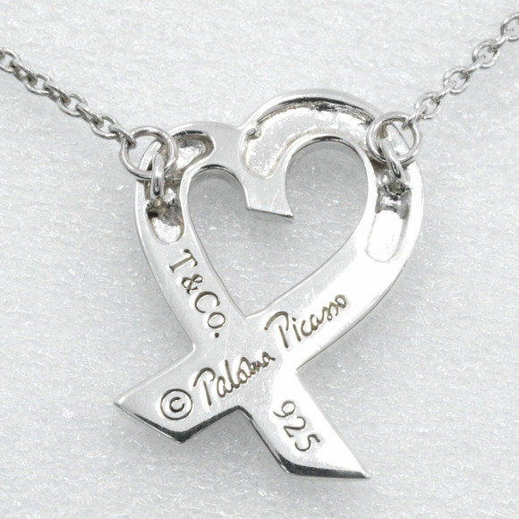 Tiffany Co Loving Heart Necklace Paloma Picasso Sterling Silver
